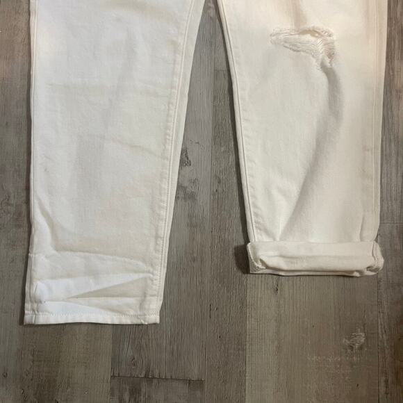 NWT Loft High Rise Slim Pocket Boyfriend Jeans in White Sz 10/30 - Picture 13 of 14